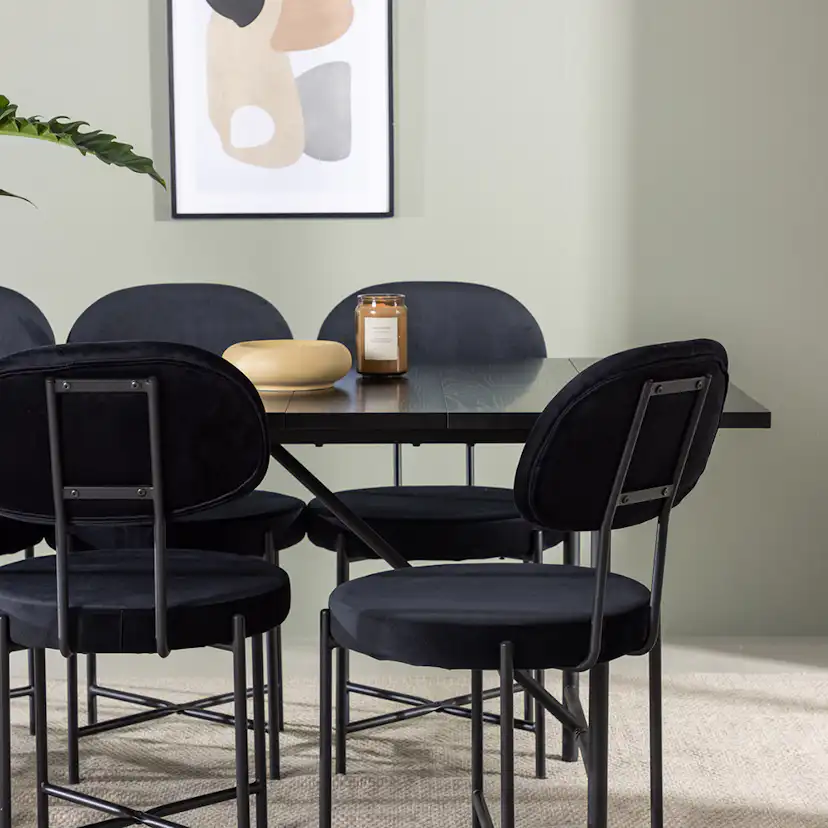 Matgrupp Venture Home Astrid med 6 Stella Stolar