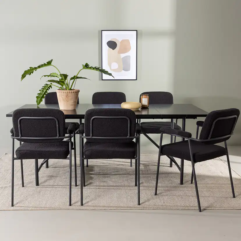 Matgrupp Venture Home Astrid med 6 Yesterday Stolar