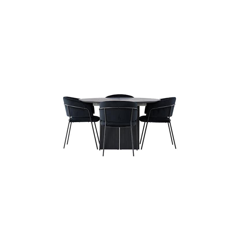 Matgrupp Venture Home Matilda med 4 Selma Stolar