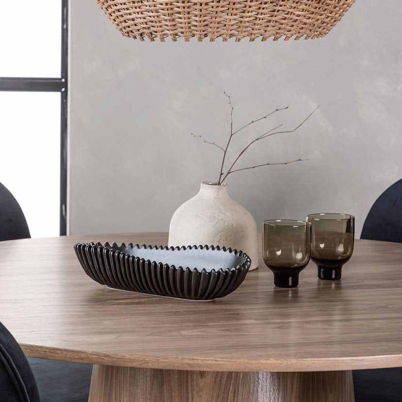 Matgrupp Venture Home Lanzo Runt Matbord Ø120 cm & 6 Stella Stolar