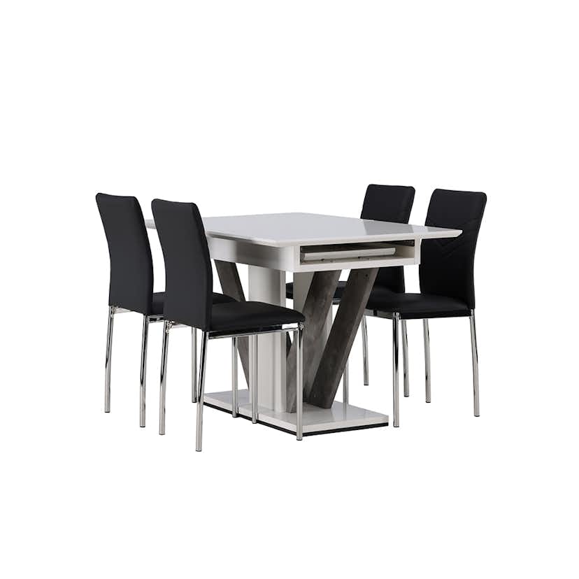 Matgrupp Venture Home Disa med 4 Lily Stolar