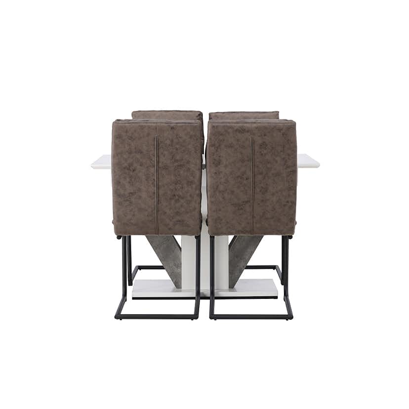 Matgrupp Venture Home Disa med 4 Zizo Stolar