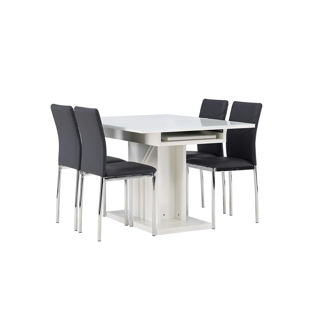 Matgrupp Venture Home Pluto med 4 Lily Stolar