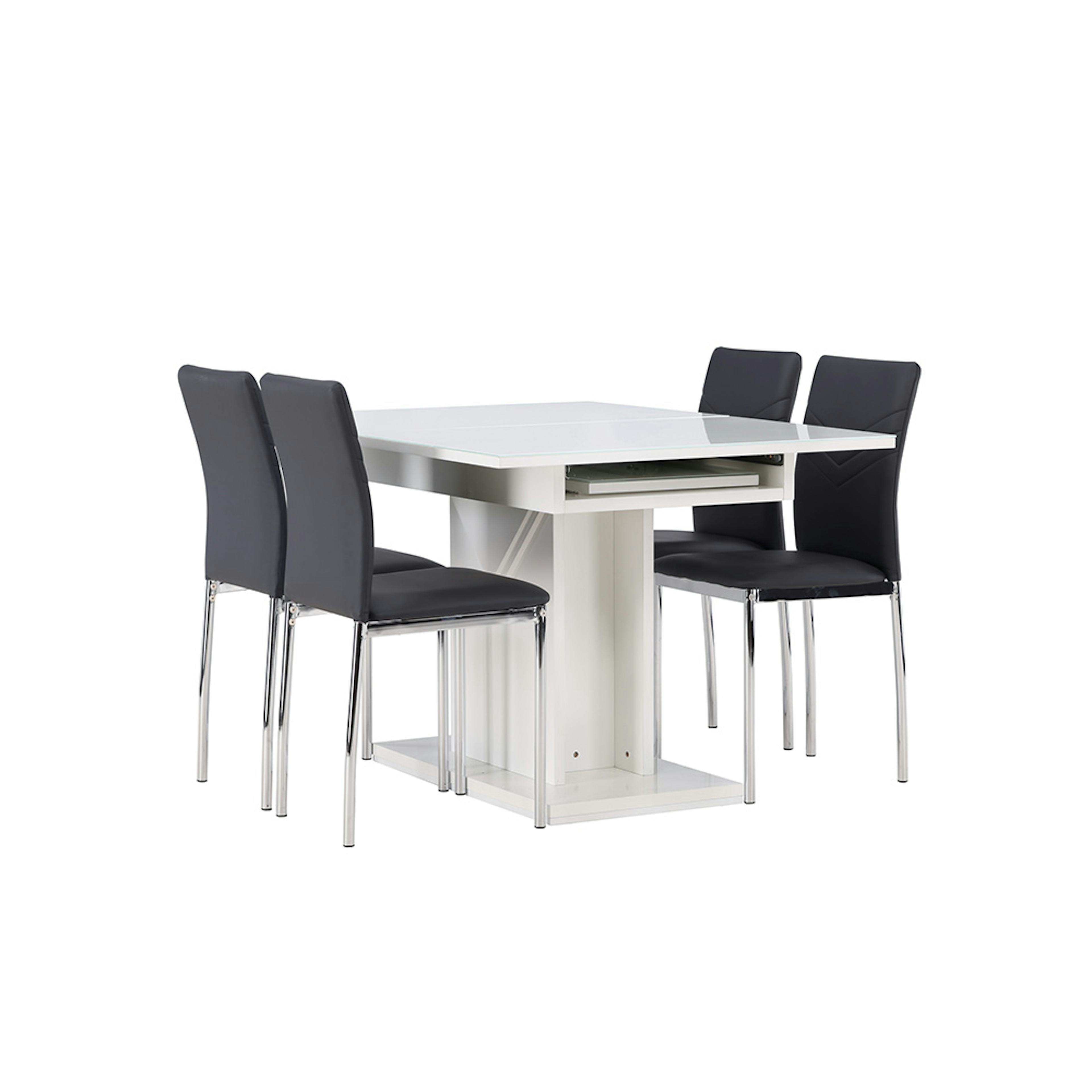 Matgrupp Venture Home Pluto med 4 Lily Stolar