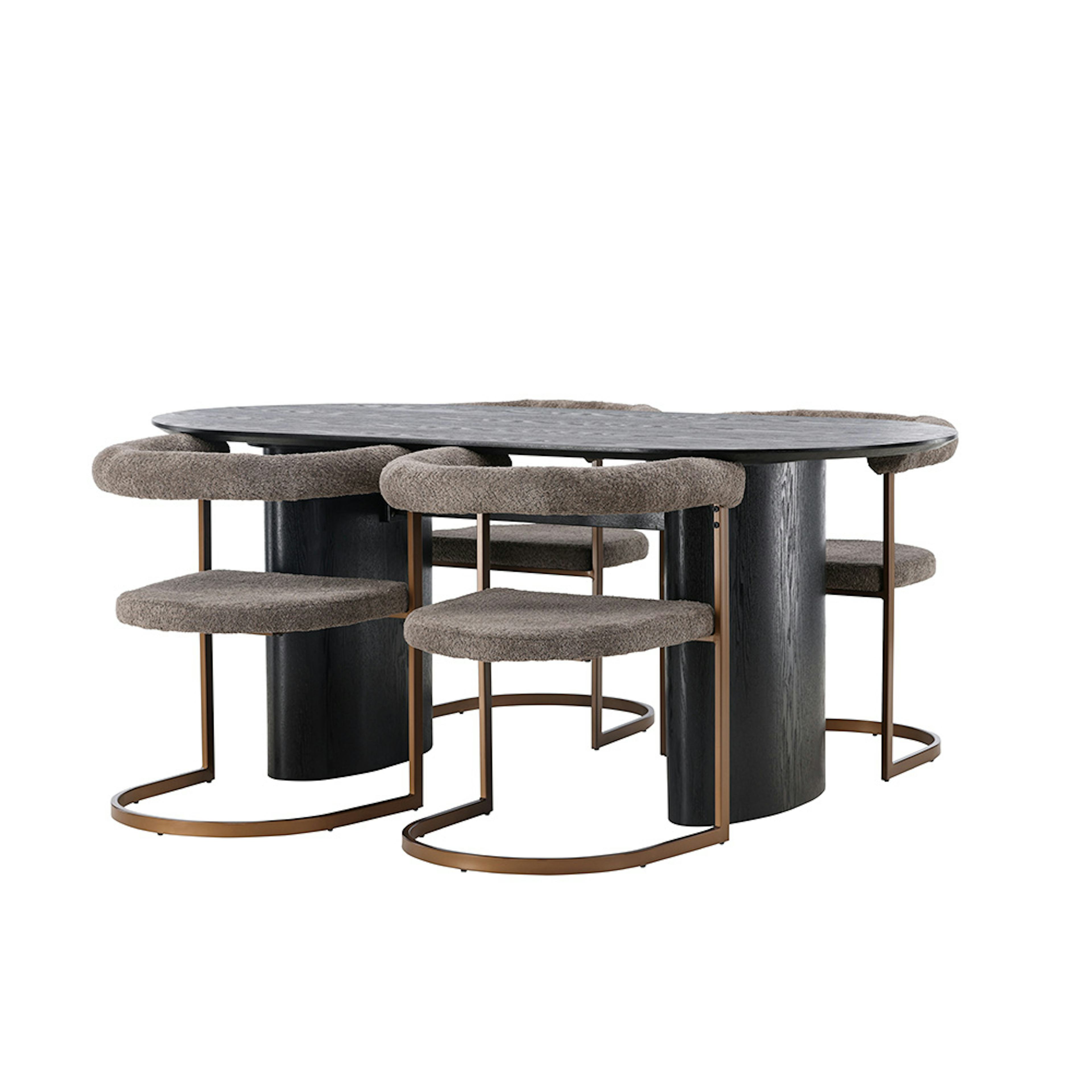 Matgrupp Venture Home Isolde med 4 Morning Stolar