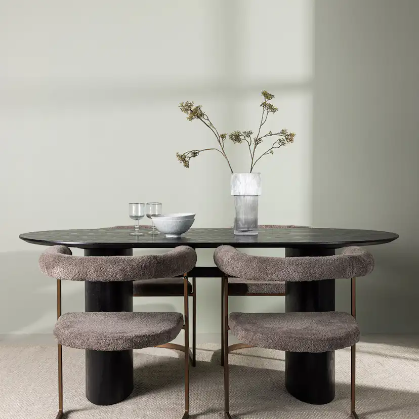 Matgrupp Venture Home Isolde med 4 Morning Stolar