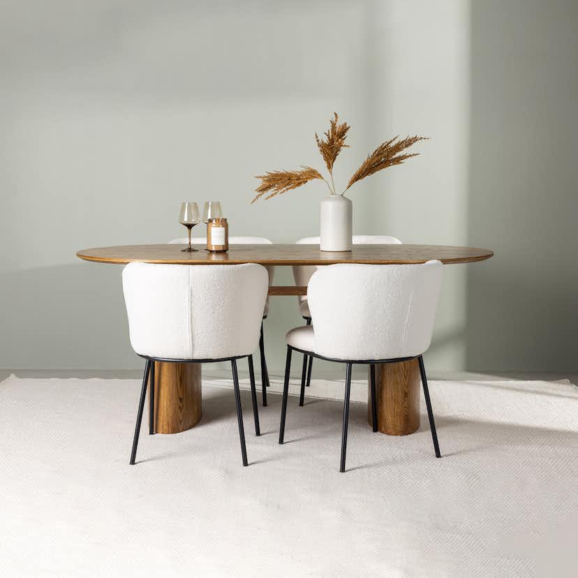 Matgrupp Venture Home Isolde med 4 Edina Stolar