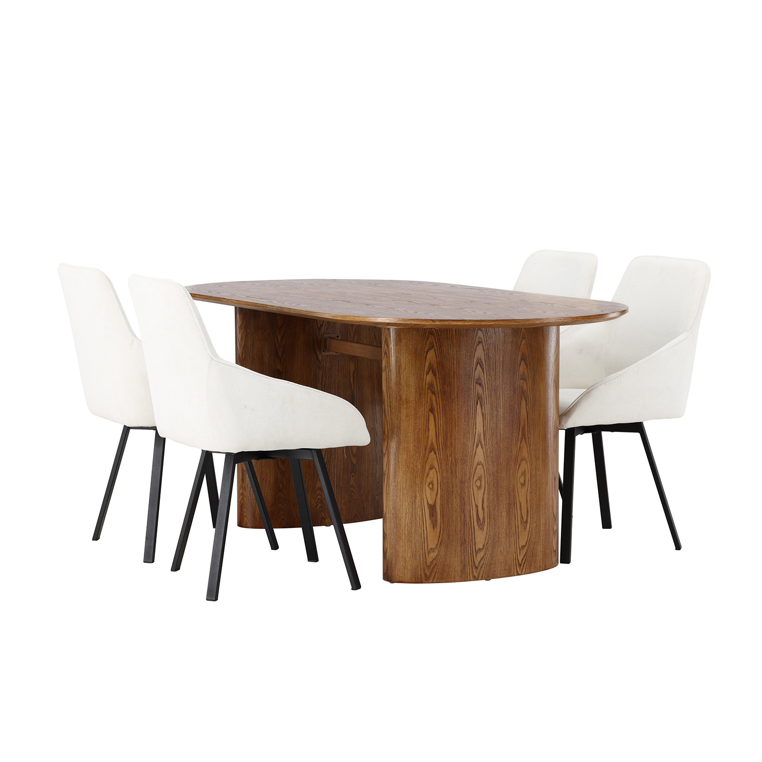 Matgrupp Venture Home Isolde med 4 Rosie Stolar