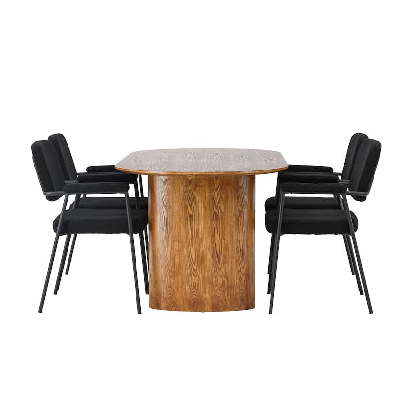 Matgrupp Venture Home Isolde med 4 Yesterday Stolar