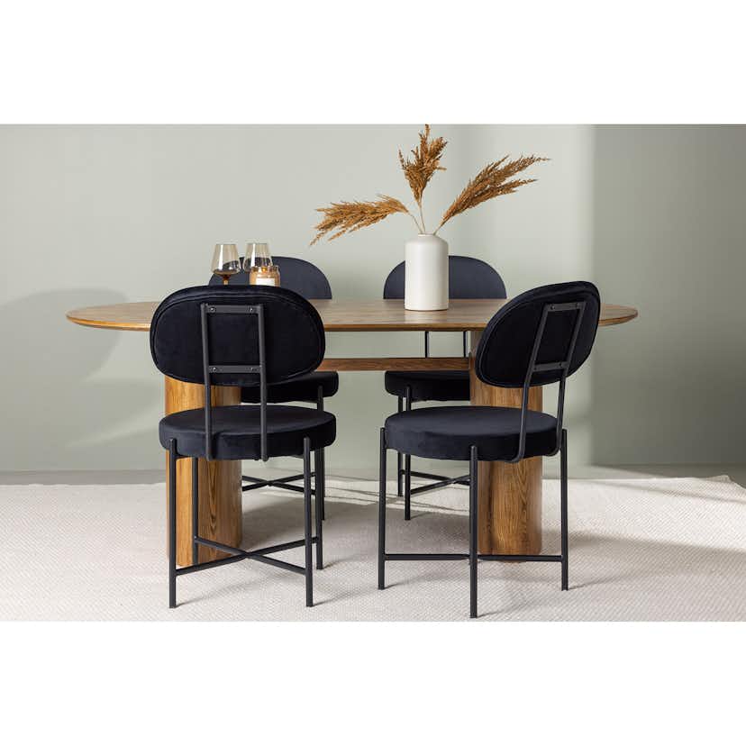 Matgrupp Venture Home Isolde med 4 Stella Stolar