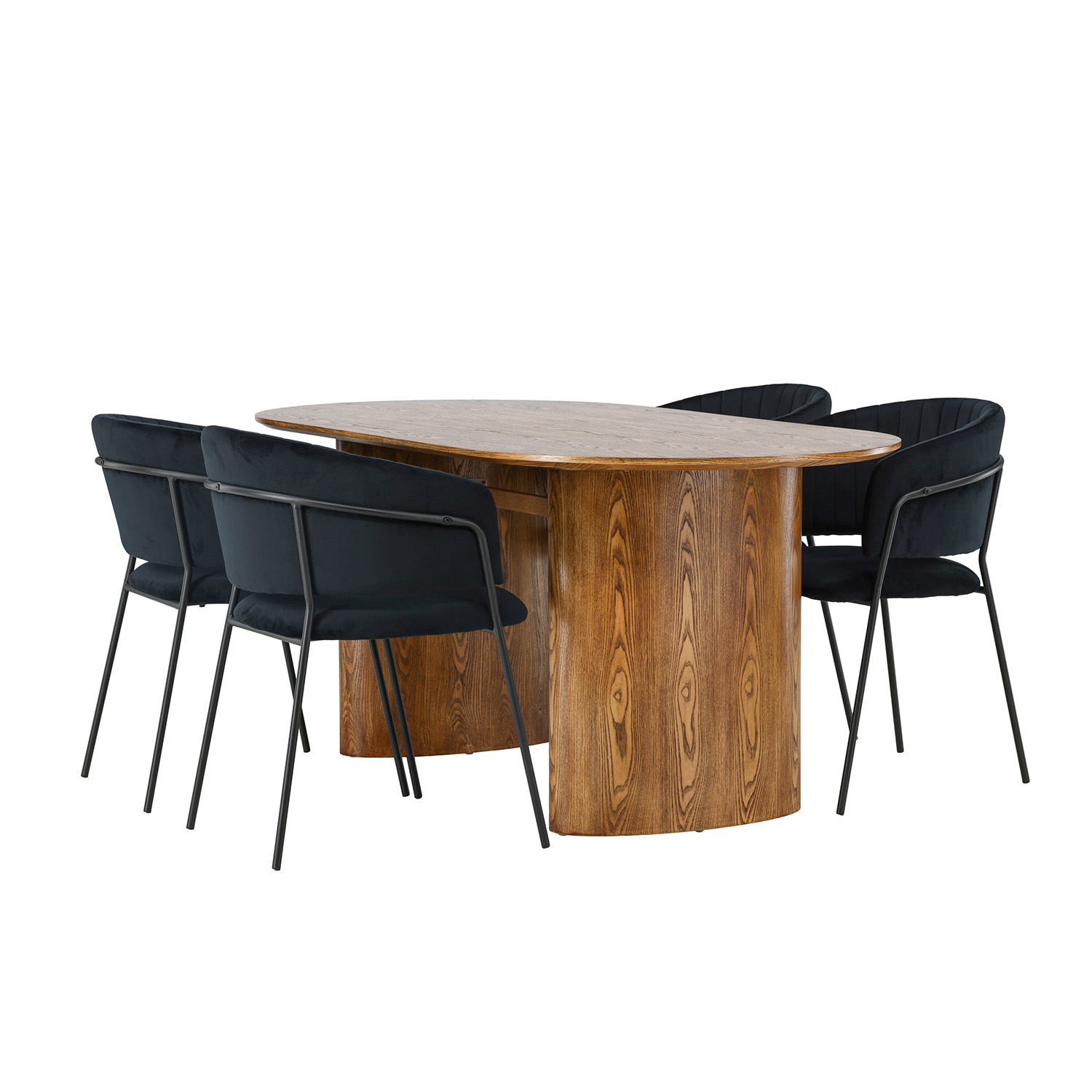 Matgrupp Venture Home Isolde med 4 Selma Stolar