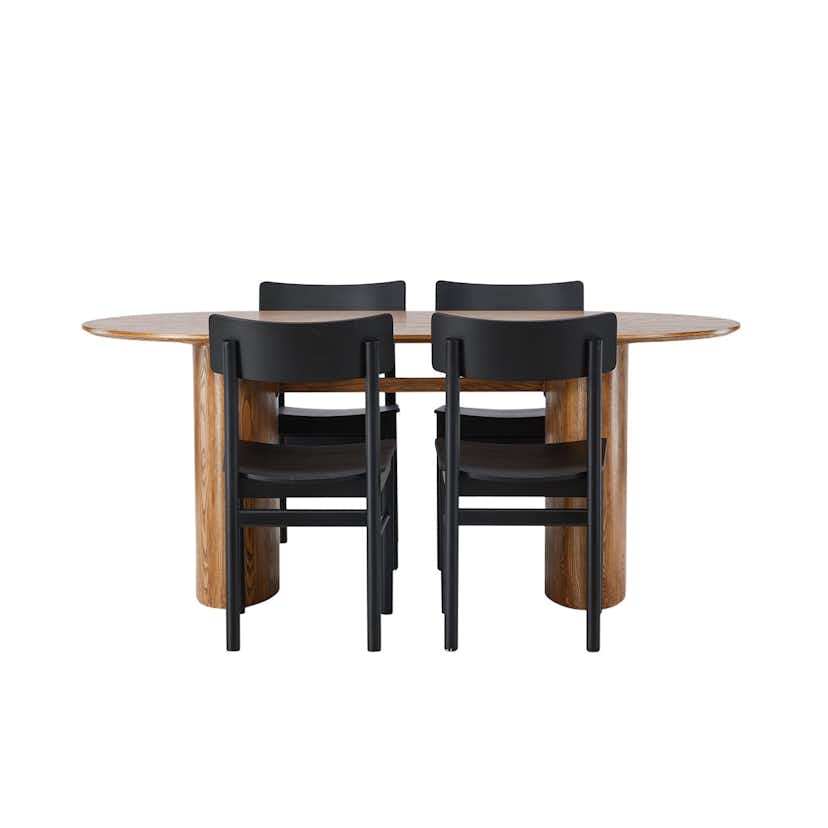 Matgrupp Venture Home Isolde med 4 Montros Stolar