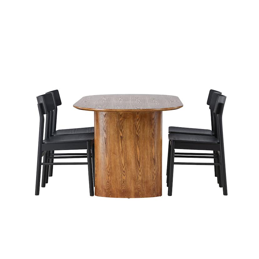 Matgrupp Venture Home Isolde med 4 Montros Stolar