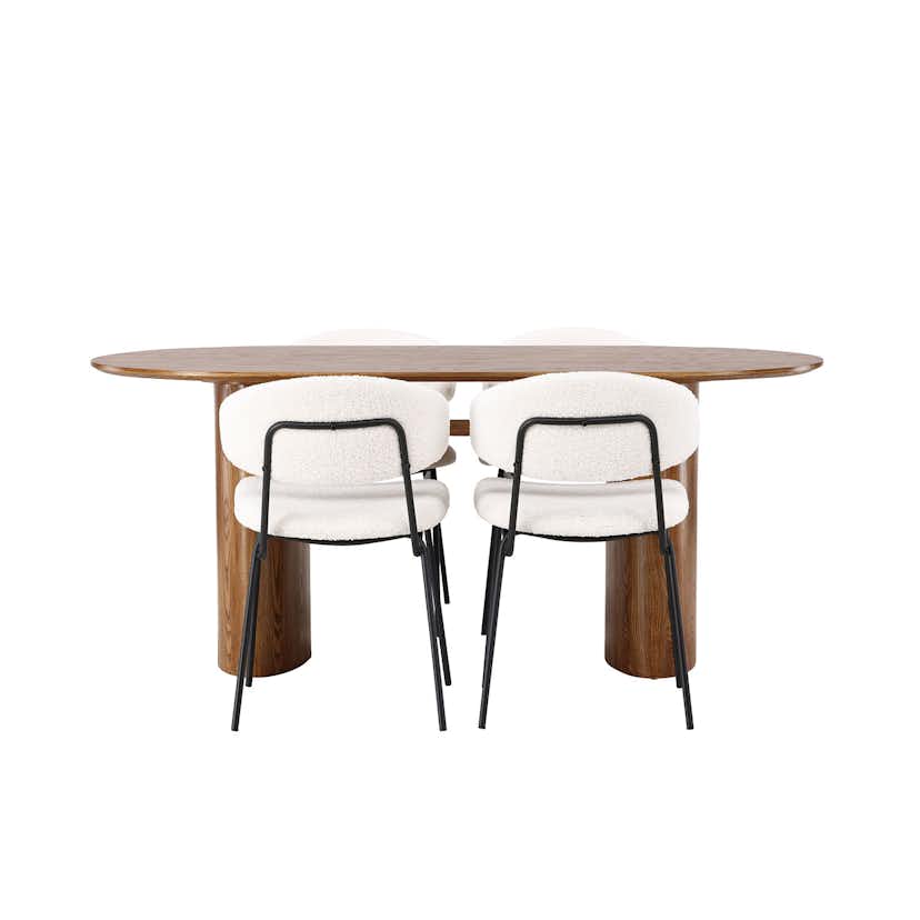 Matgrupp Venture Home Isolde med 4 Chico Stolar