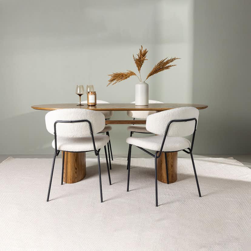 Matgrupp Venture Home Isolde med 4 Chico Stolar