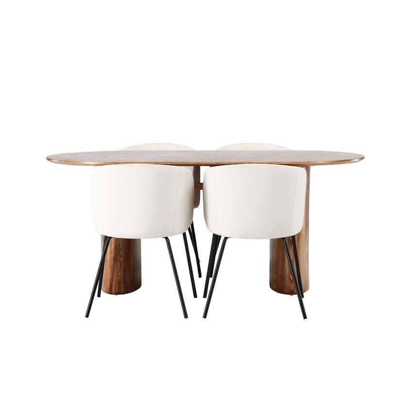 Matgrupp Venture Home Isolde med 4 Berit Stolar