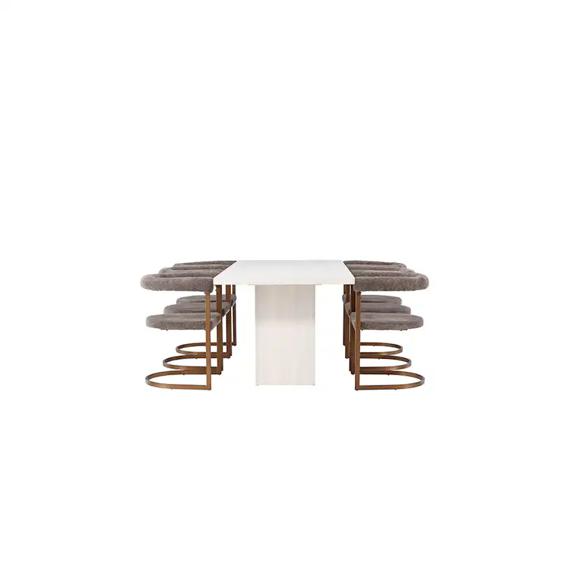 Matgrupp Venture Home Olga med 6 Morning Stolar