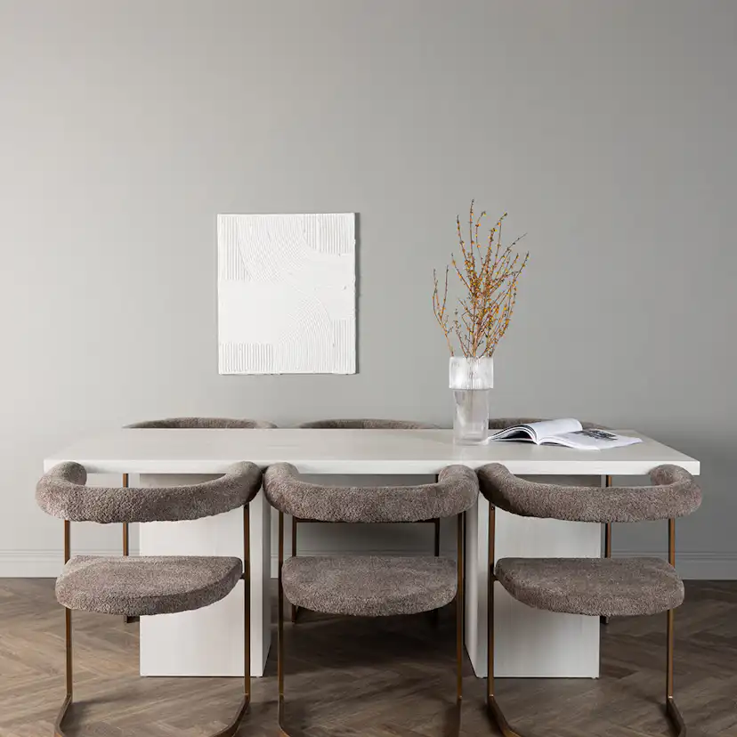 Matgrupp Venture Home Olga med 6 Morning Stolar