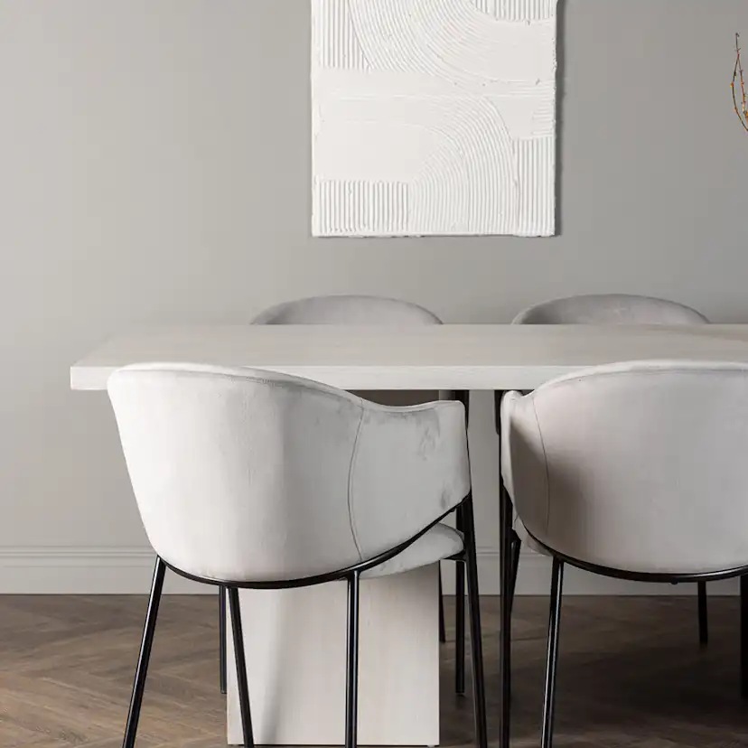 Matgrupp Venture Home Olga med 6 Evelina Stolar