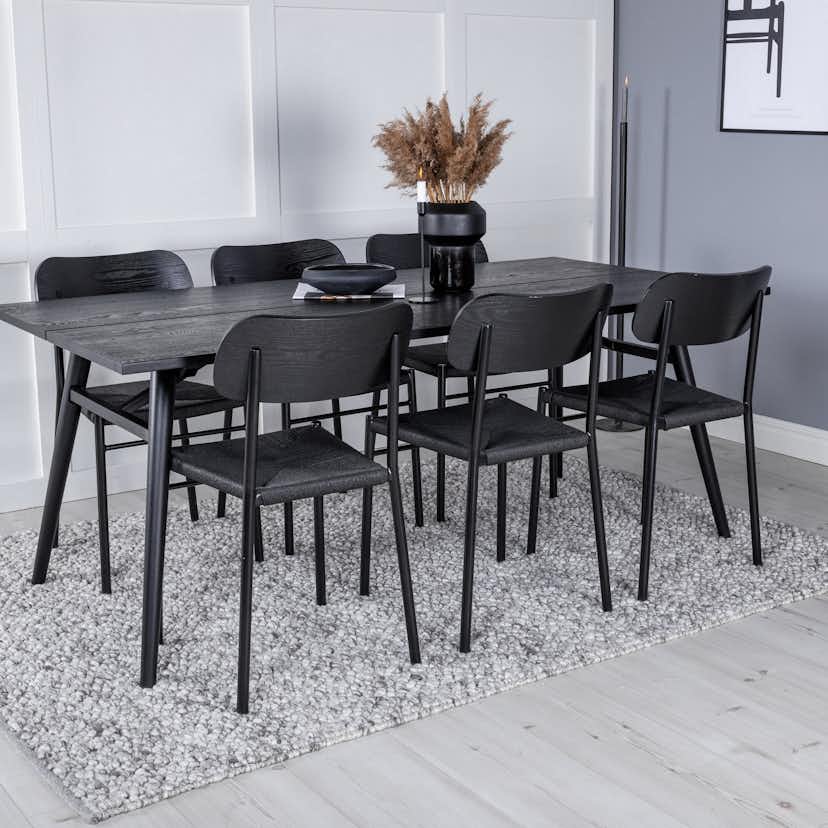 Matgrupp Venture Home Sleek med 6st Polly Stolar