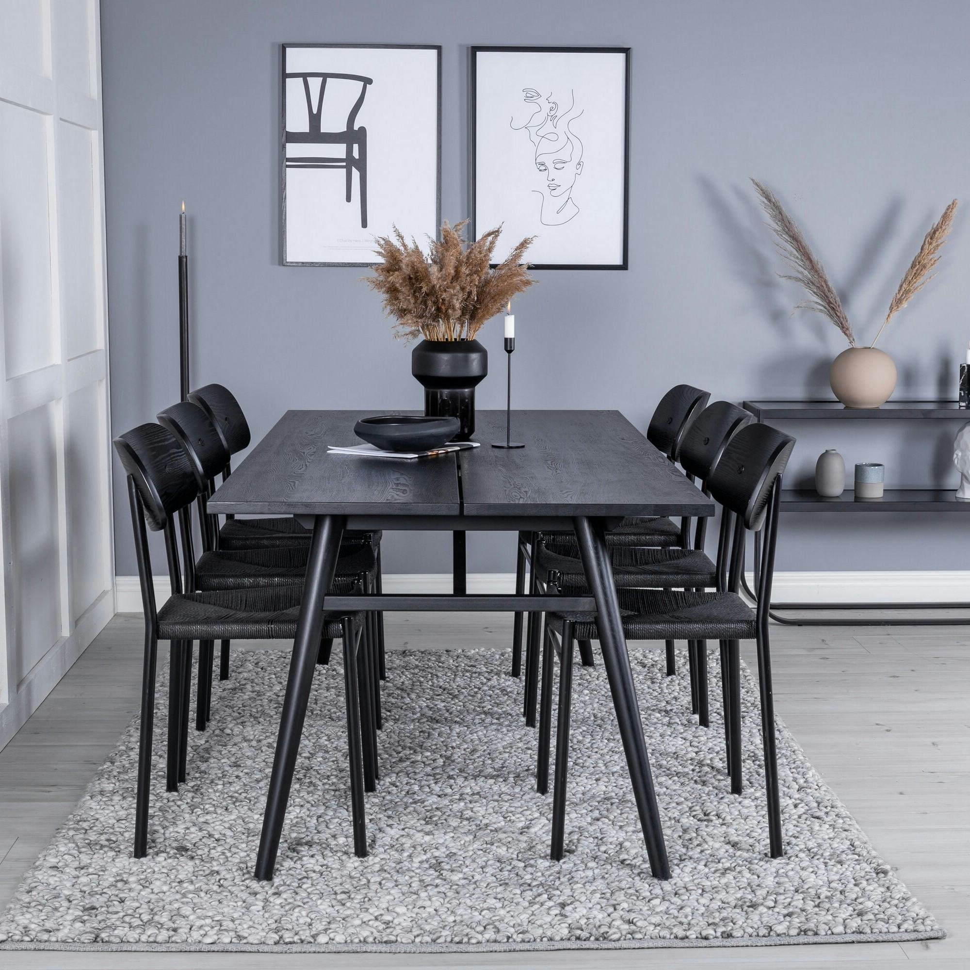 Matgrupp Venture Home Sleek med 6st Polly Stolar