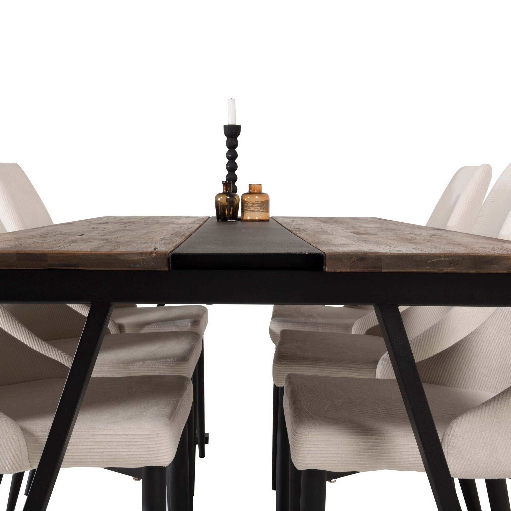 Matgrupp Venture Home Jakarta med 6st Leone Stolar