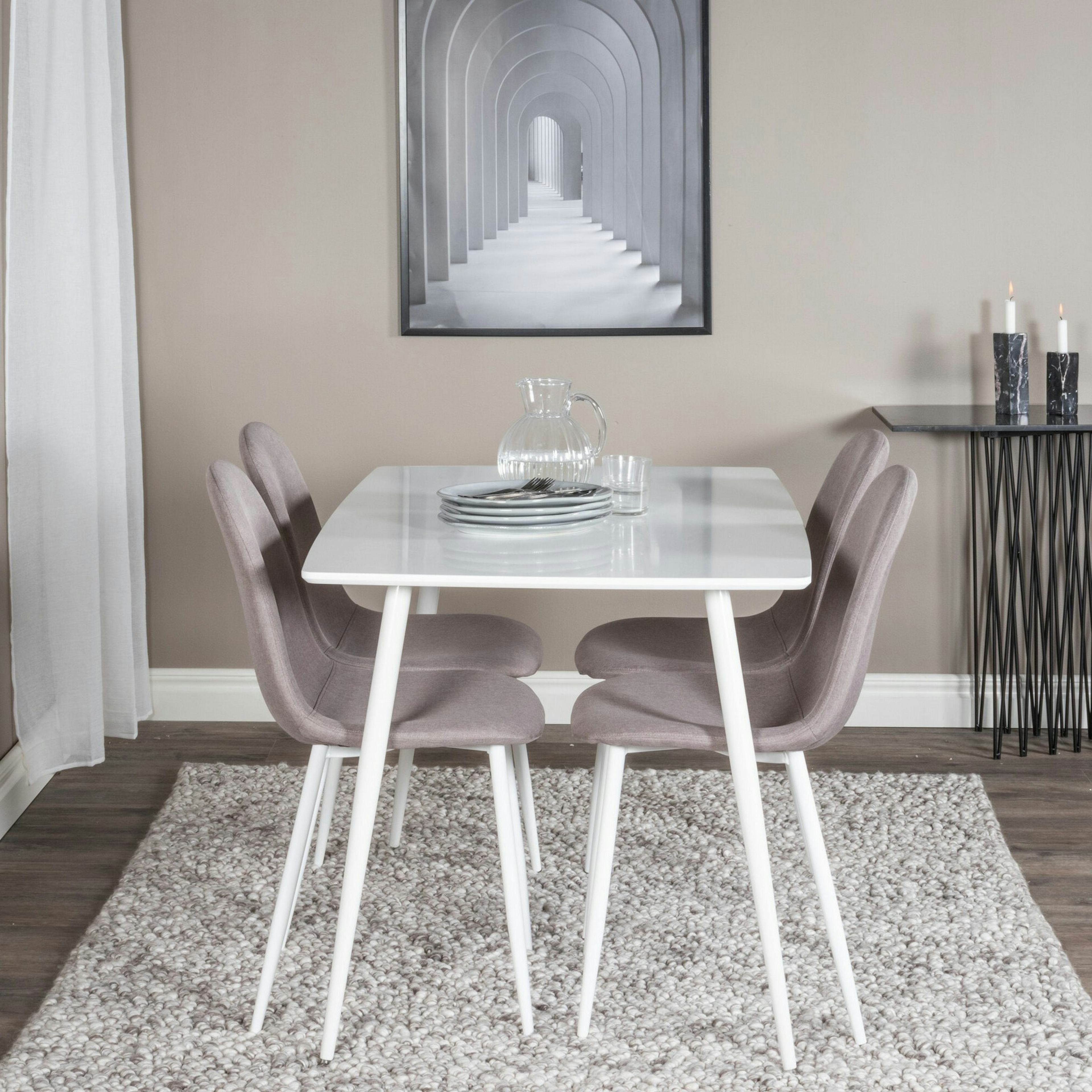 Matgrupp Venture Home Polar med 4st Stolar