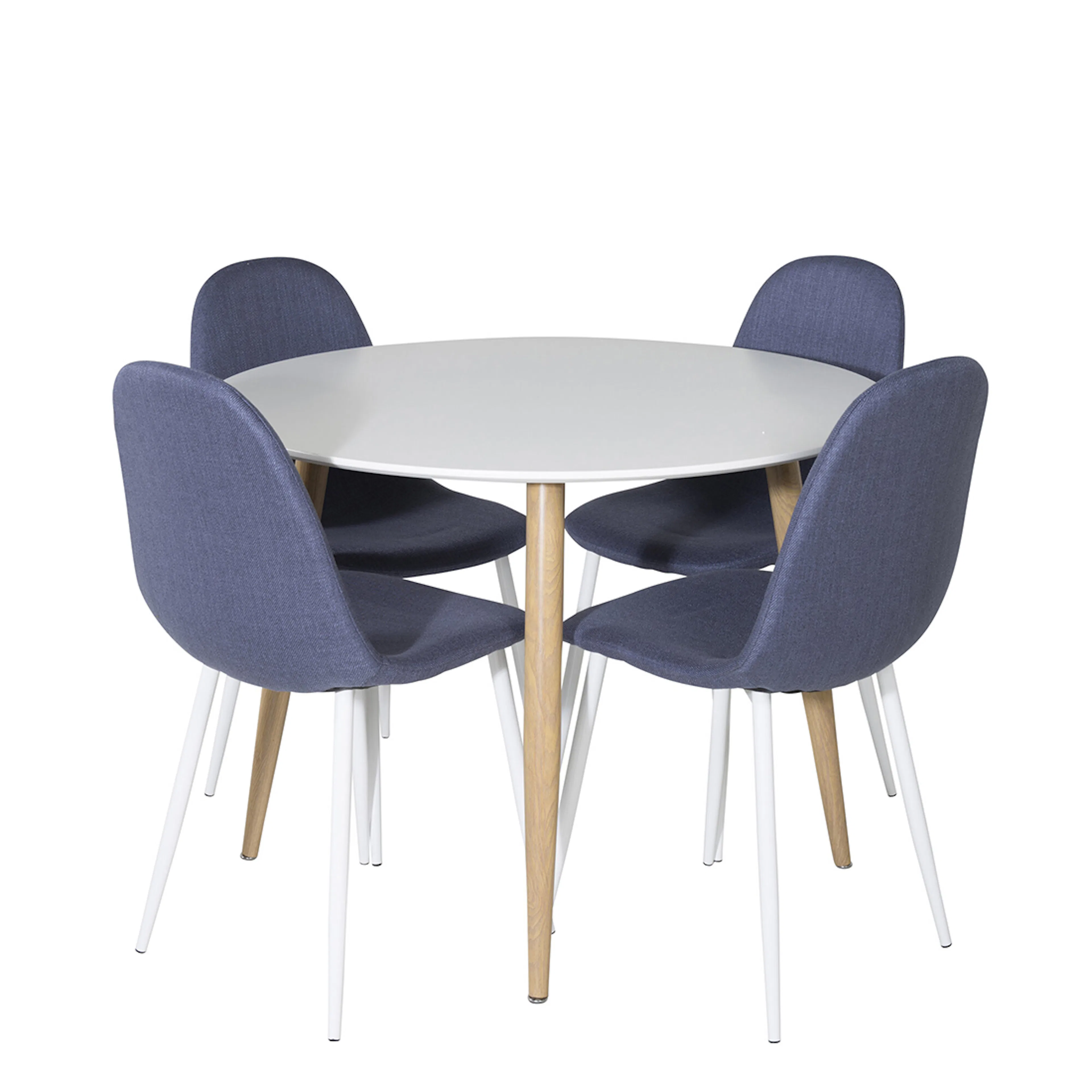 Matgrupp Venture Home Polar Ø100 cm med 4st Plaza Matstolar