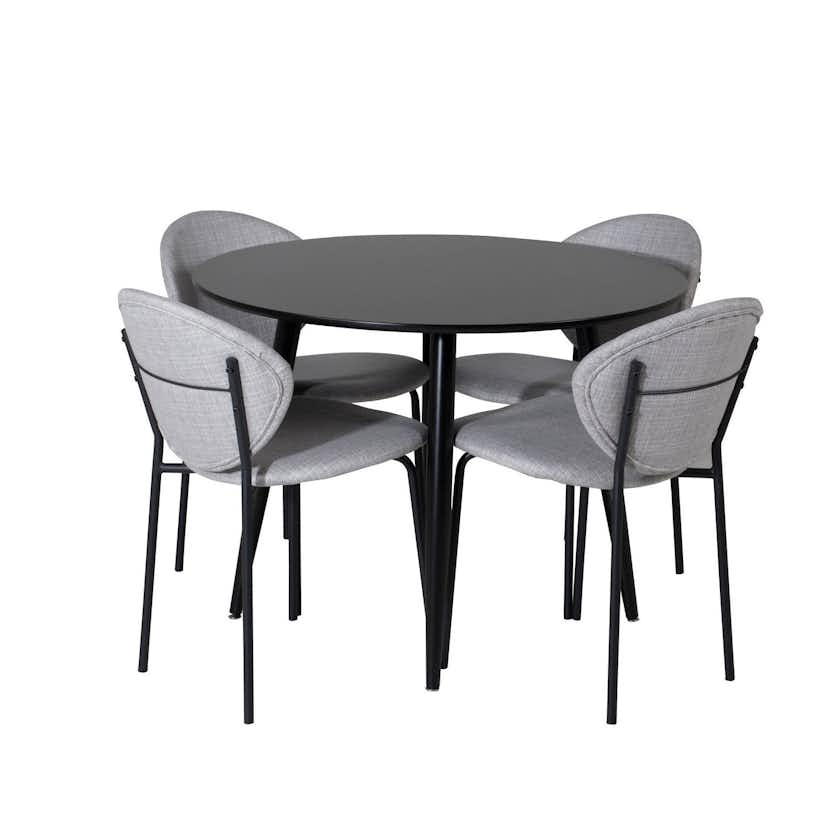 Matgrupp Venture Home Plaza med 4st Vault Stolar