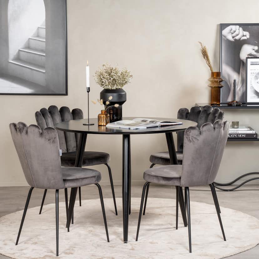 Matgrupp Venture Home Plaza med 4st Limhamn Stolar