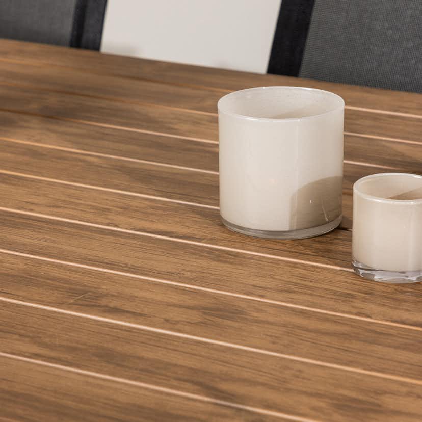 Trädgårdsgrupp Venture Home Garcia med 6 Alina Stolar