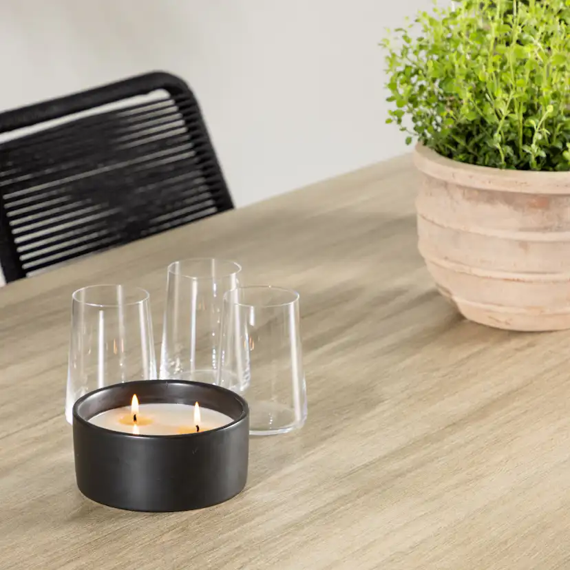 Trädgårdsgrupp Venture Home Merlo med 6 Lindos Karmstolar