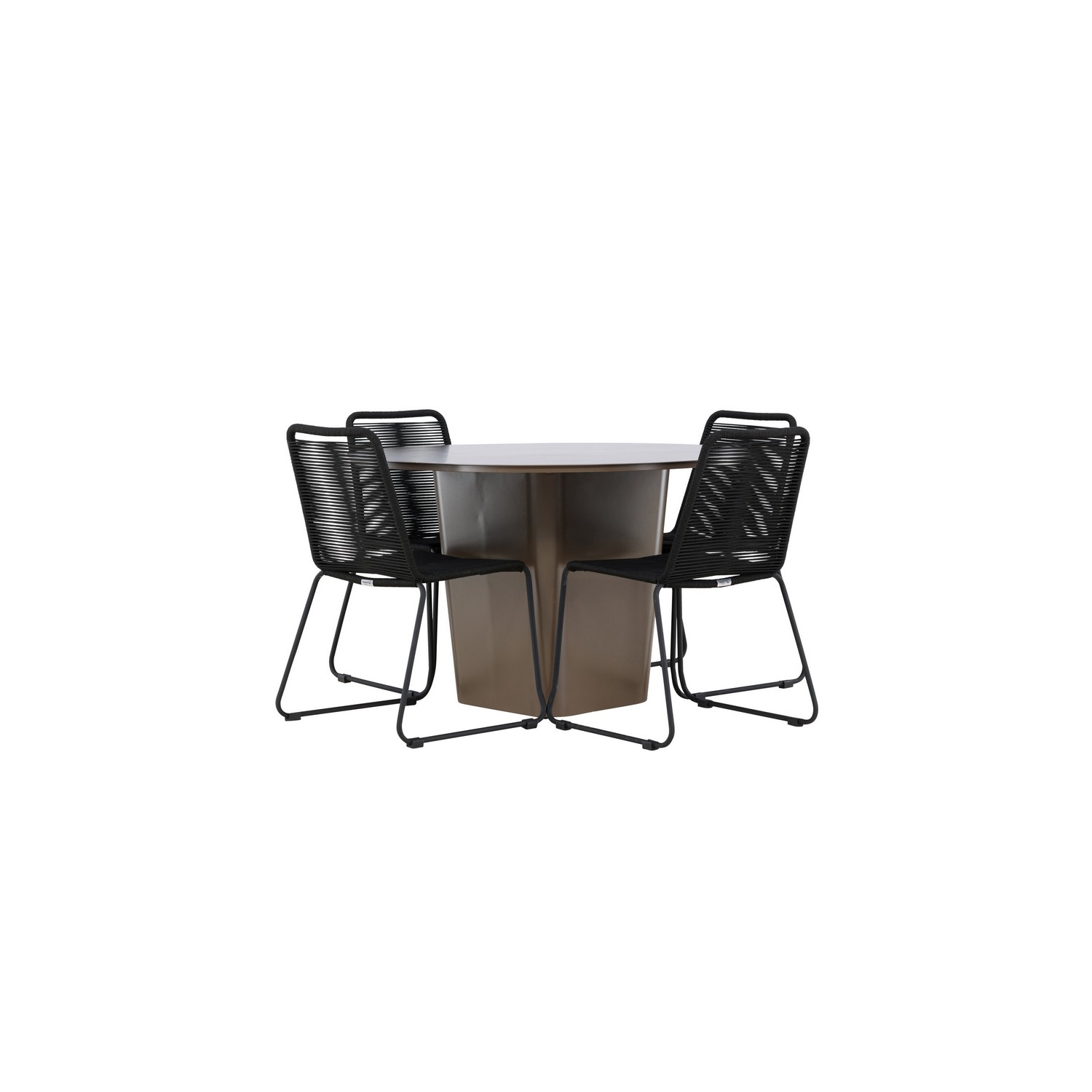 Trädgårdsgrupp Venture Home Santa Fe med 4 Lindos Trädgårdsstolar