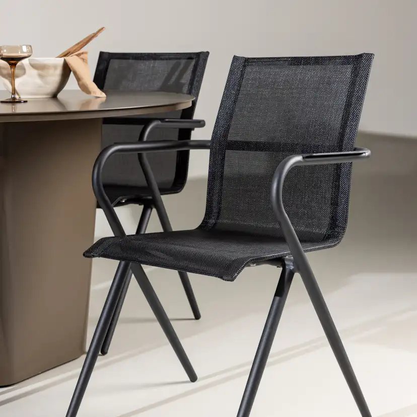 Trädgårdsgrupp Venture Home Santa Fe med 4 Alina Stolar