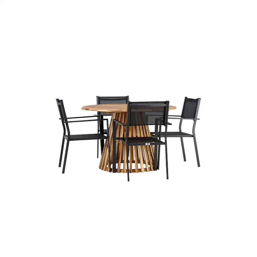 Trädgårdsgrupp Venture Home Lumpur med 4 Copacabana Stolar