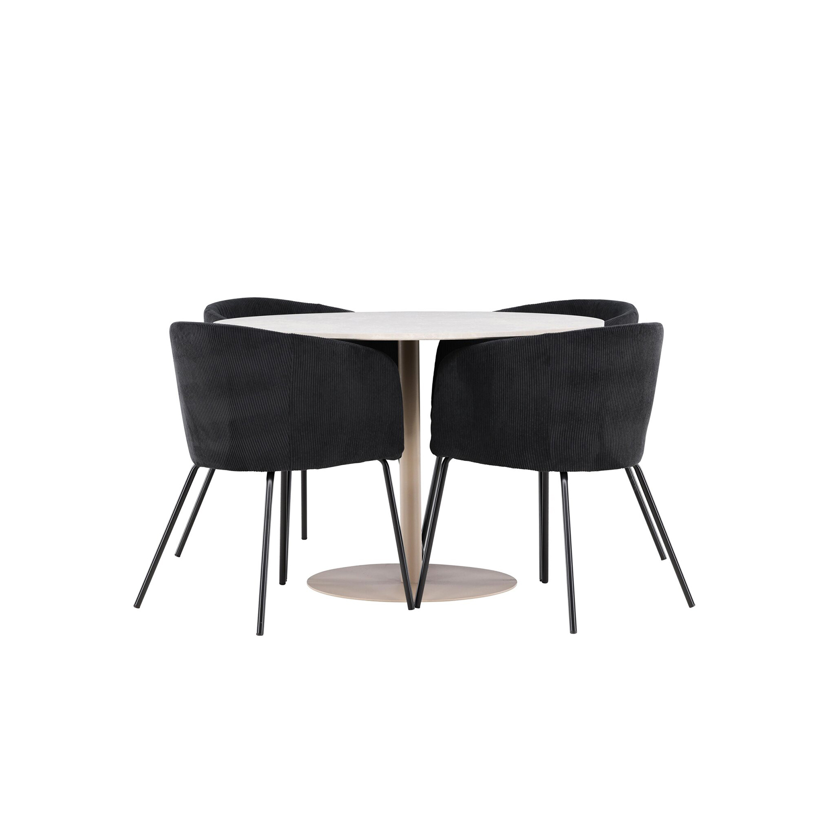 Matgrupp Venture Home Lycke Ø110 med 4 st Berit Stolar