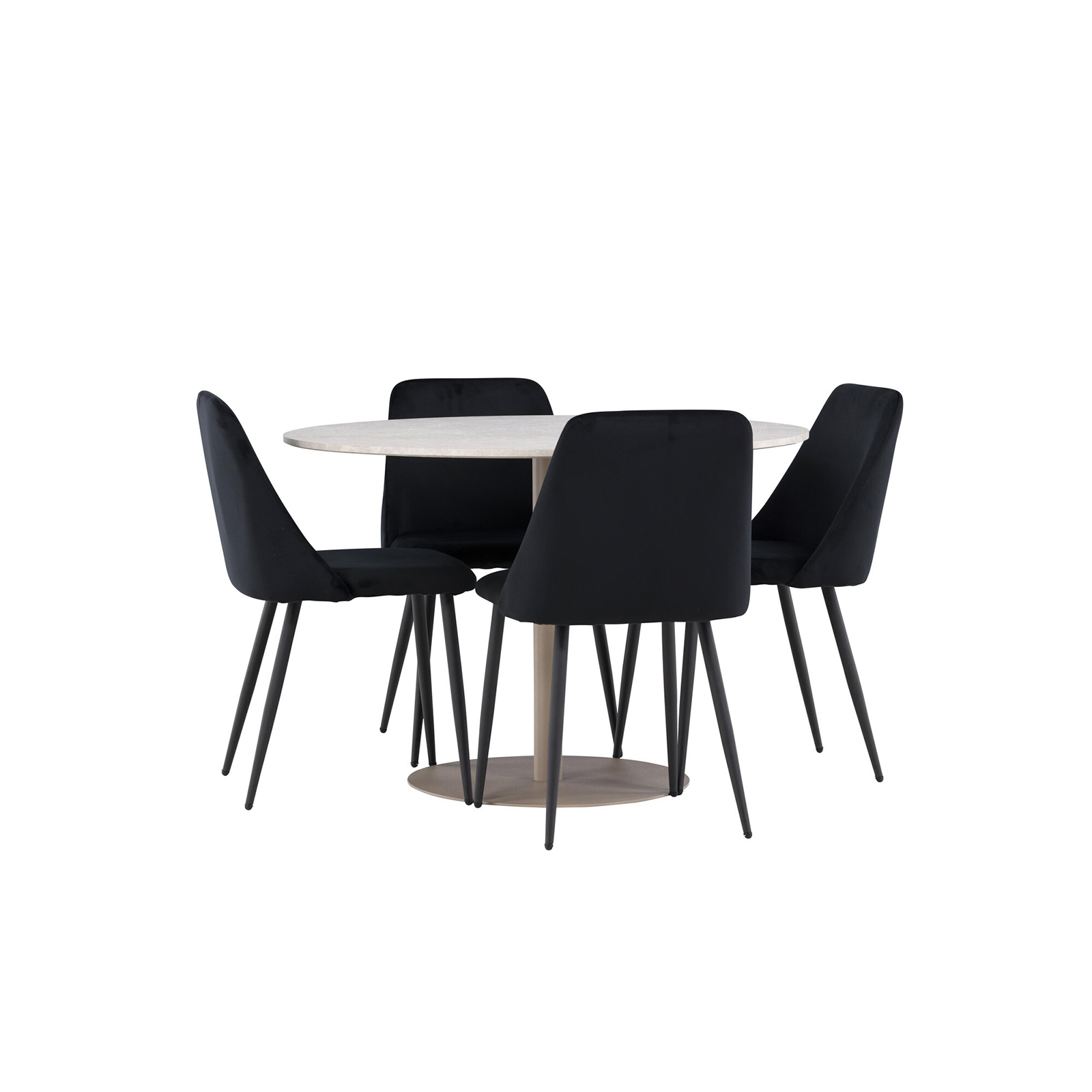 Matgrupp Venture Home Lycke Ø110 med 4 st Night Stolar