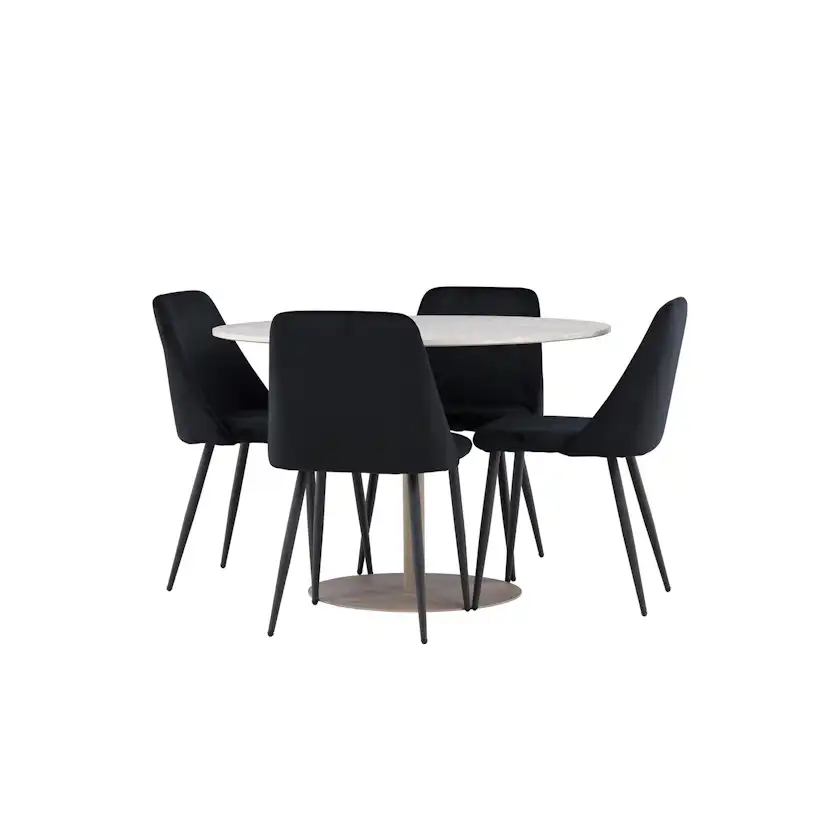 Matgrupp Venture Home Lycke Ø110 med 4 st Night Stolar