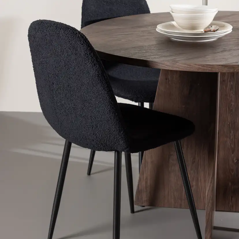 Matgrupp Venture Home Bootcut Ø110 med 4 st Polar Stolar Teddy