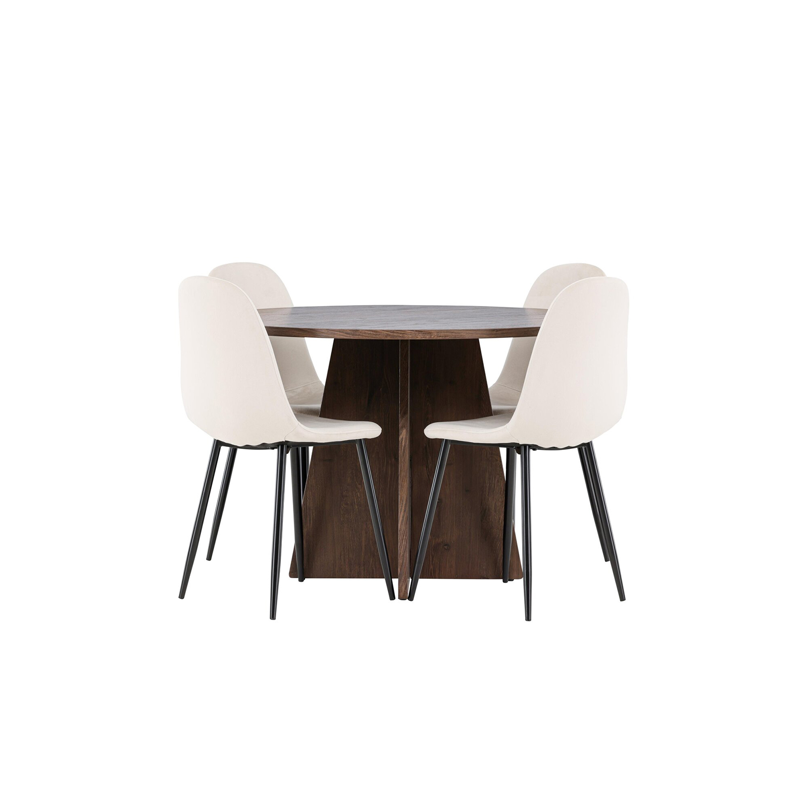 Matgrupp Venture Home Bootcut Ø110 med 4 st Polar Stolar Sammet