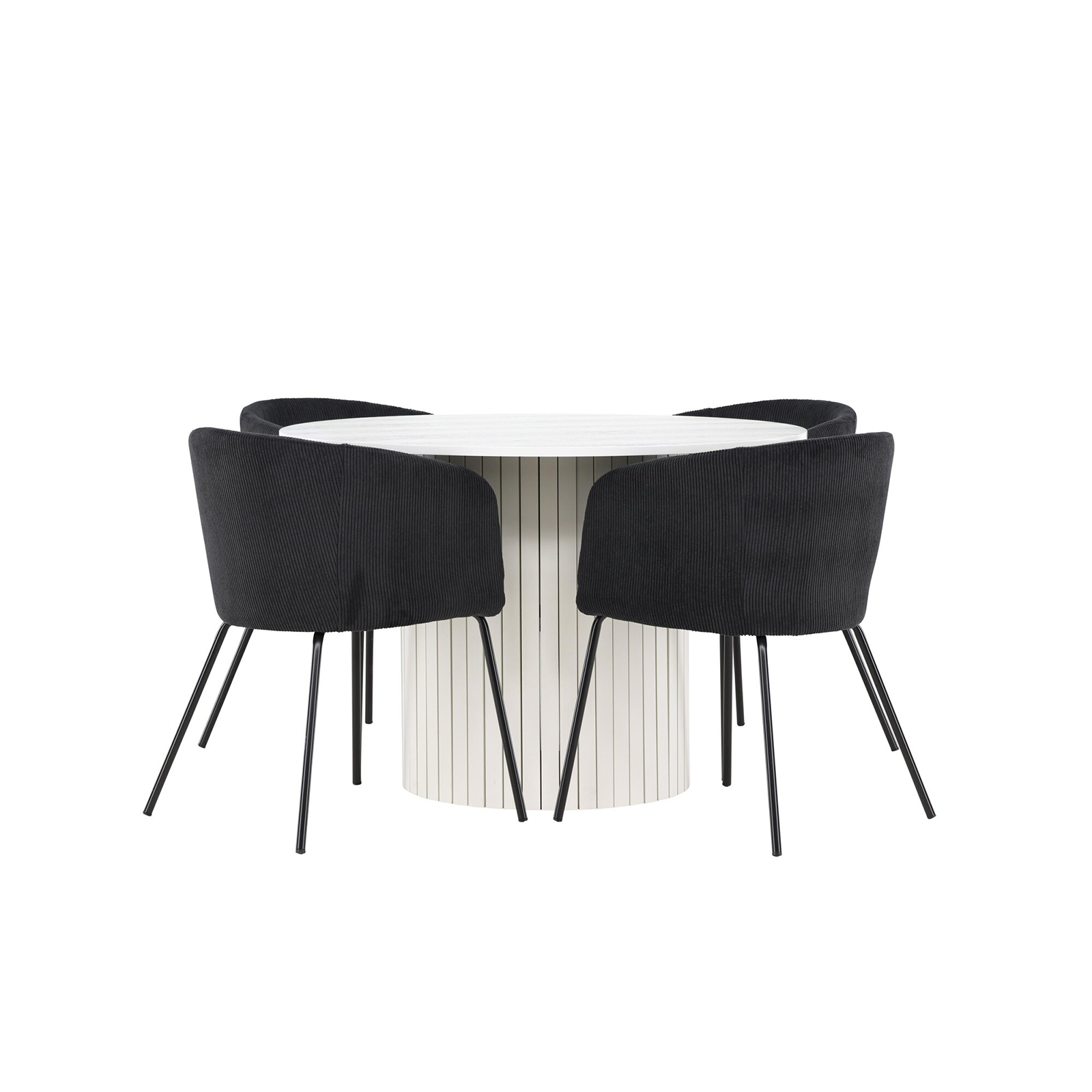 Matgrupp Venture Home Härön Ø110 med 4 st Berit Stolar