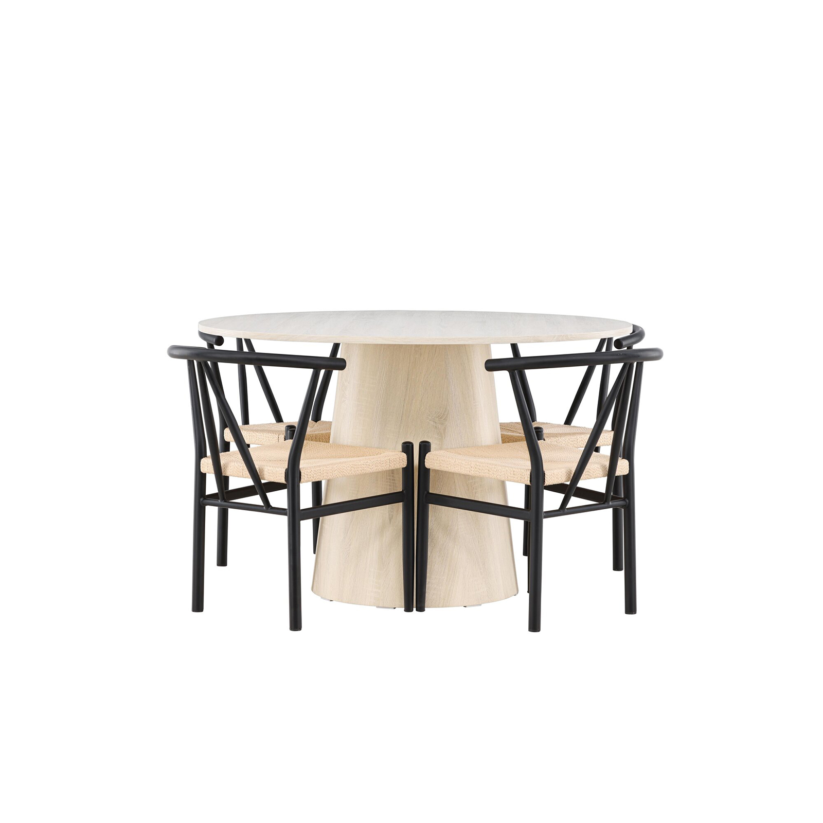 Matgrupp Venture Home Lanzo Ø120 med 4 st Alfons Stolar