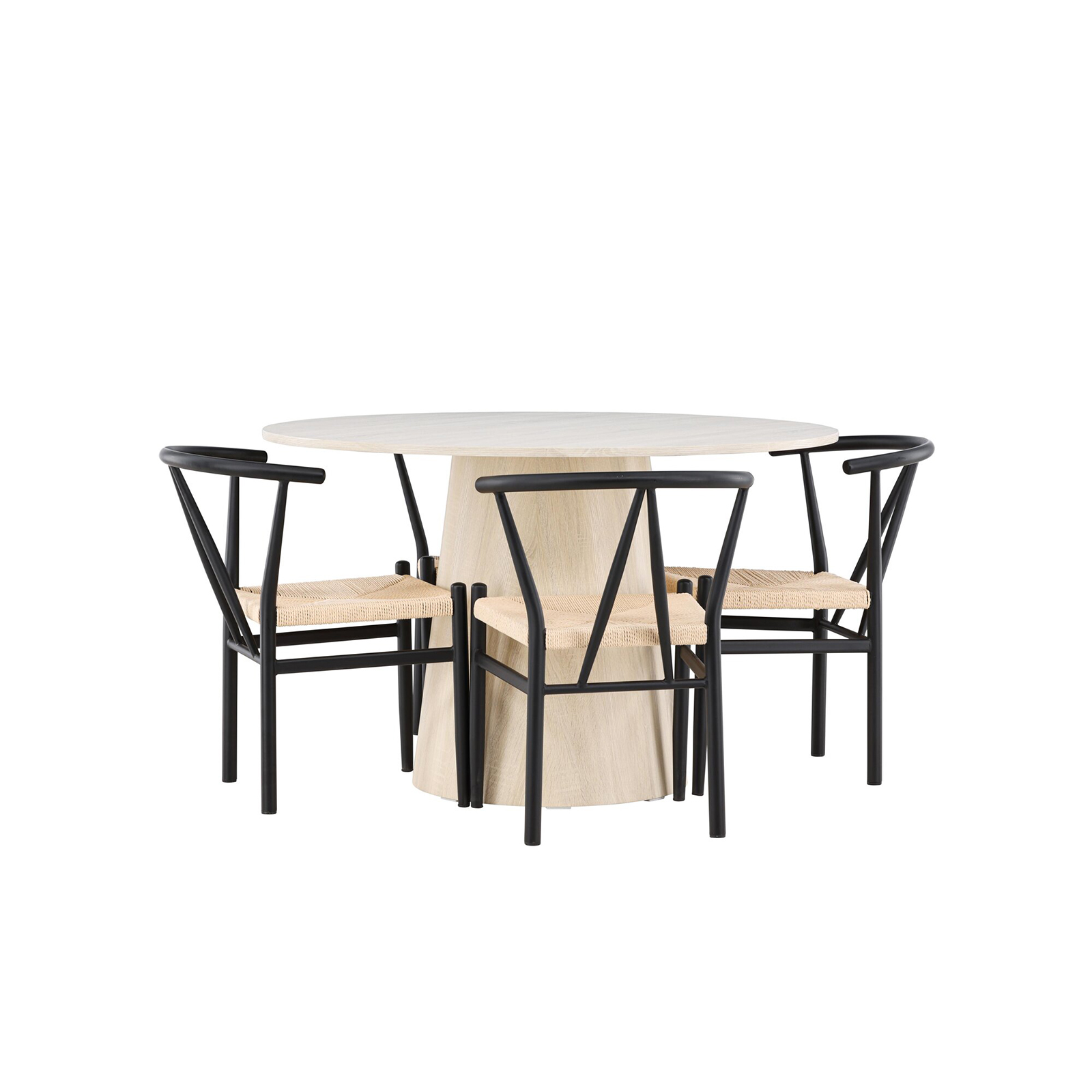 Matgrupp Venture Home Lanzo Ø120 med 4 st Alfons Stolar