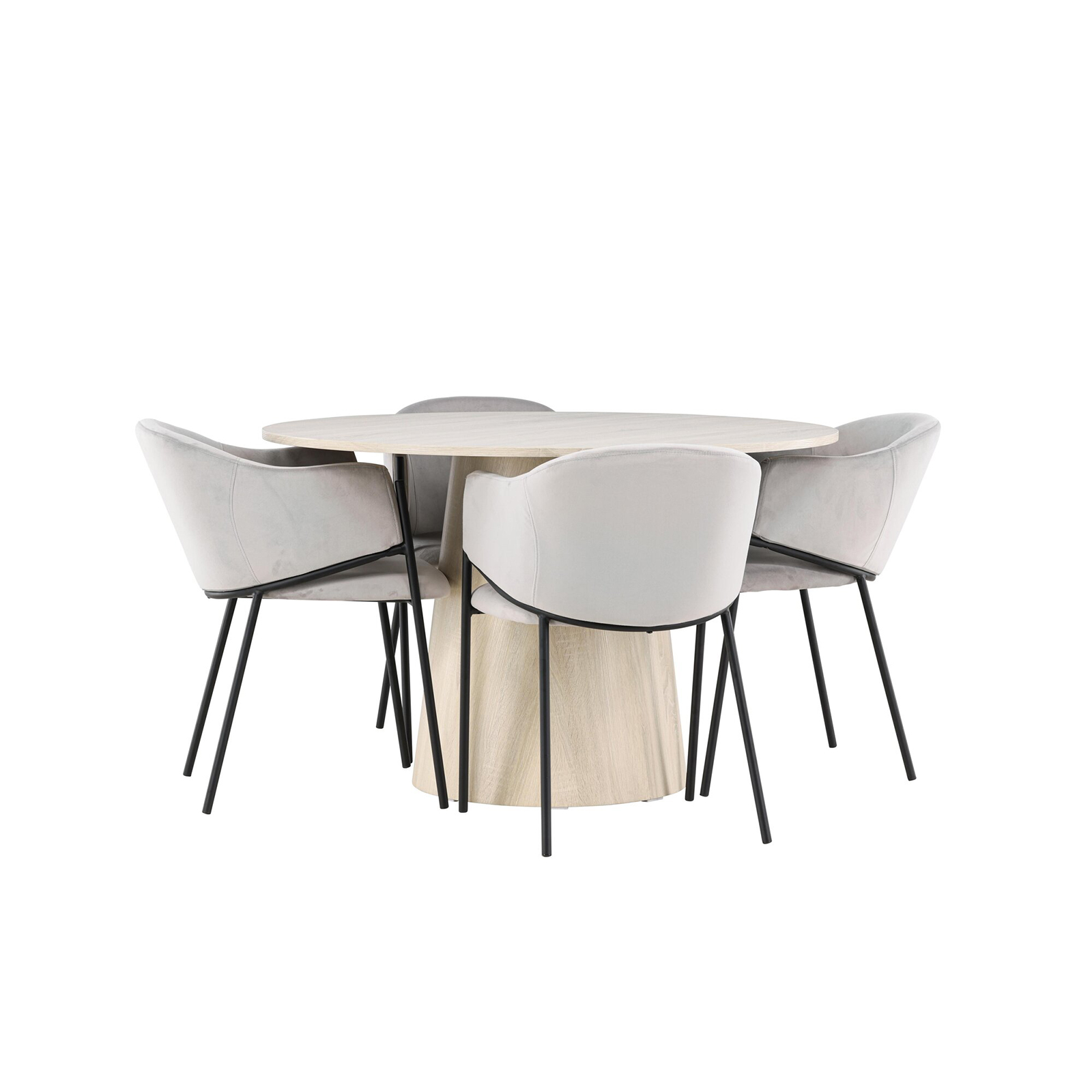 Matgrupp Venture Home Lanzo Ø120 med 4 st Evelina Stolar