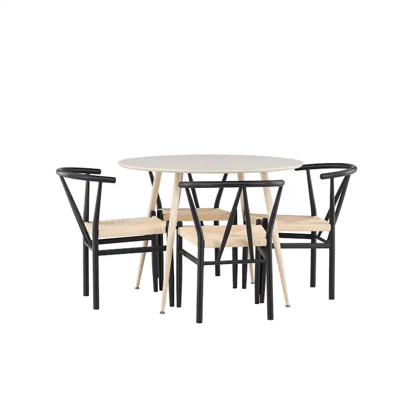 Matgrupp Venture Home Plaza Ø100 med 4 st Alfons Stolar