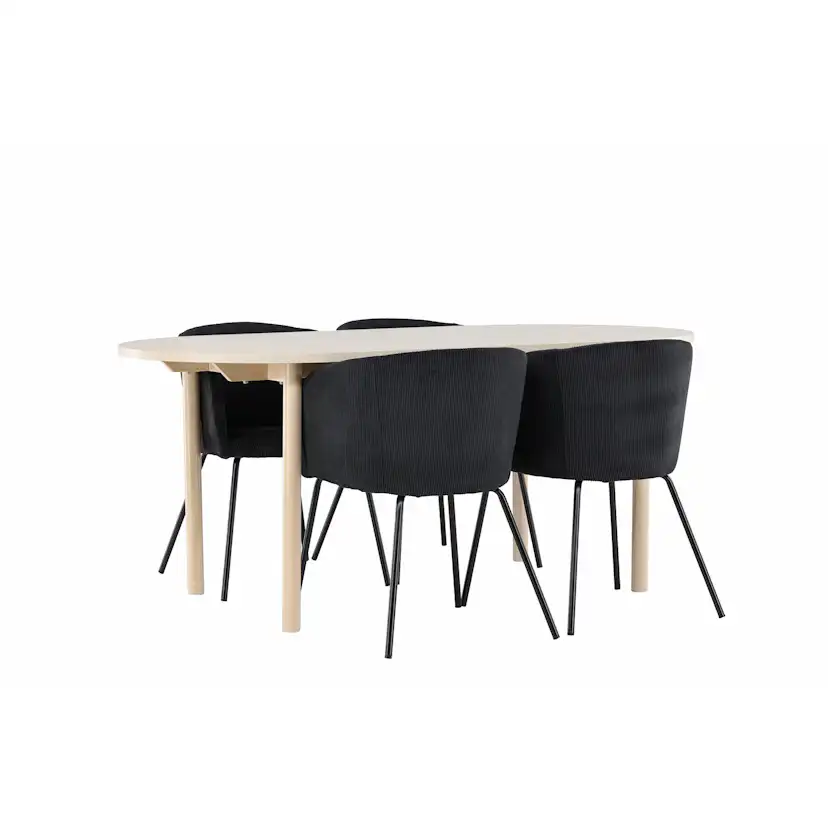 Matgrupp Venture Home Andy 180 med 4 st Berit Stolar