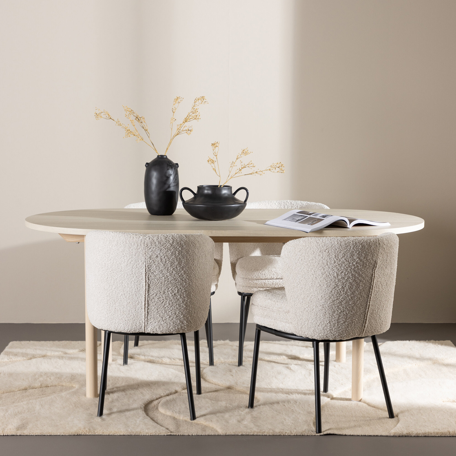 Matgrupp Venture Home Andy 180 med 4 st Agnes Stolar