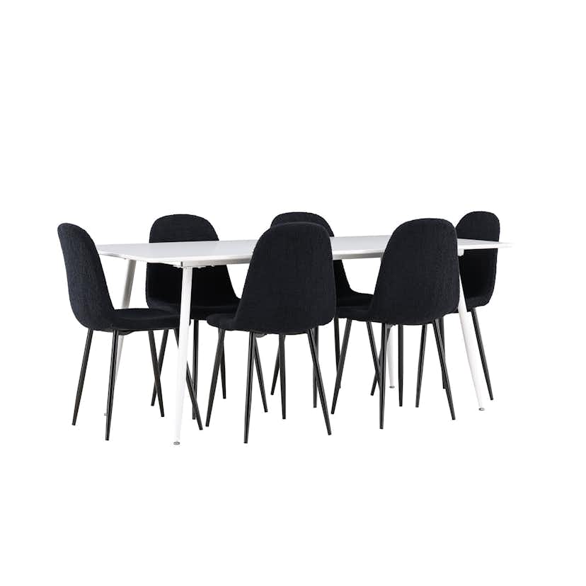 Matgrupp Venture Home Silar 180 med 6 st Polar Stolar Teddy