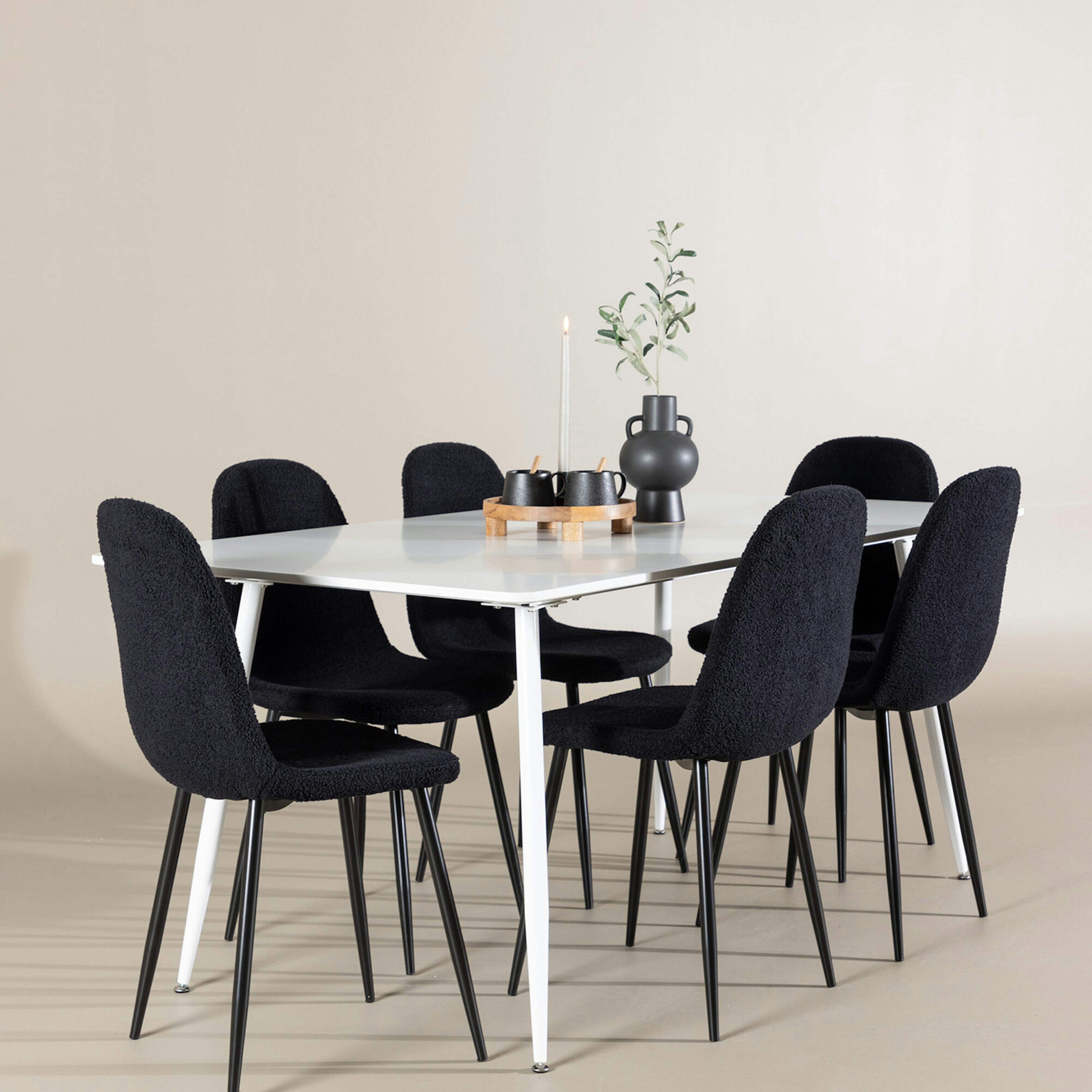 Matgrupp Venture Home Silar 180 med 6 st Polar Stolar Teddy