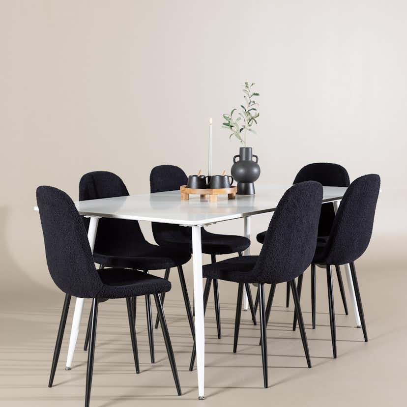 Matgrupp Venture Home Silar 180 med 6 st Polar Stolar Teddy